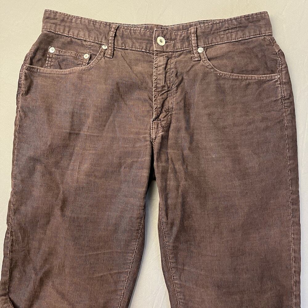 Bonobos Corduroy Pants Mens 31x30 Brown Slim Straight Stretch Classic Trouser - Picture 5 of 12